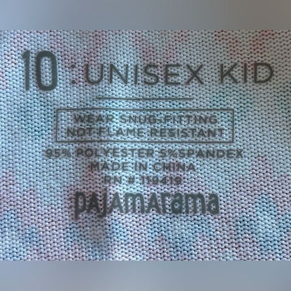 Kids Pajamarama 2 Piece Set, Unisex Sz 10 - Picture 5 of 7